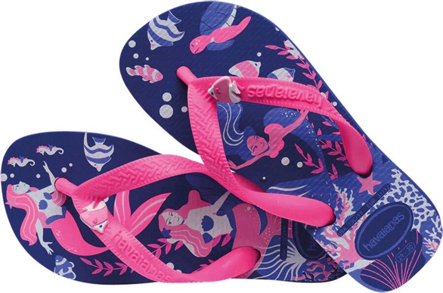 Havaianas Fantasy Marineblauw Slippers Meisjes