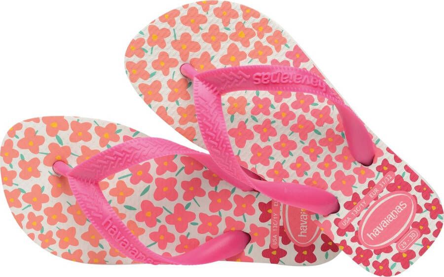 Havaianas KIDS FLORES Wit Roze Unisex Slippers