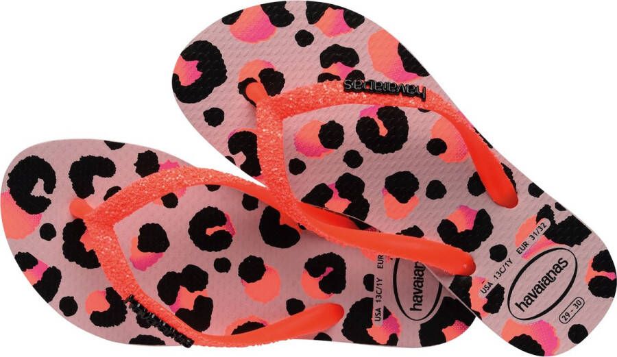 Havaianas KIDS SLIM GLITTER TRENDY Zwart Oranje Unisex Slippers