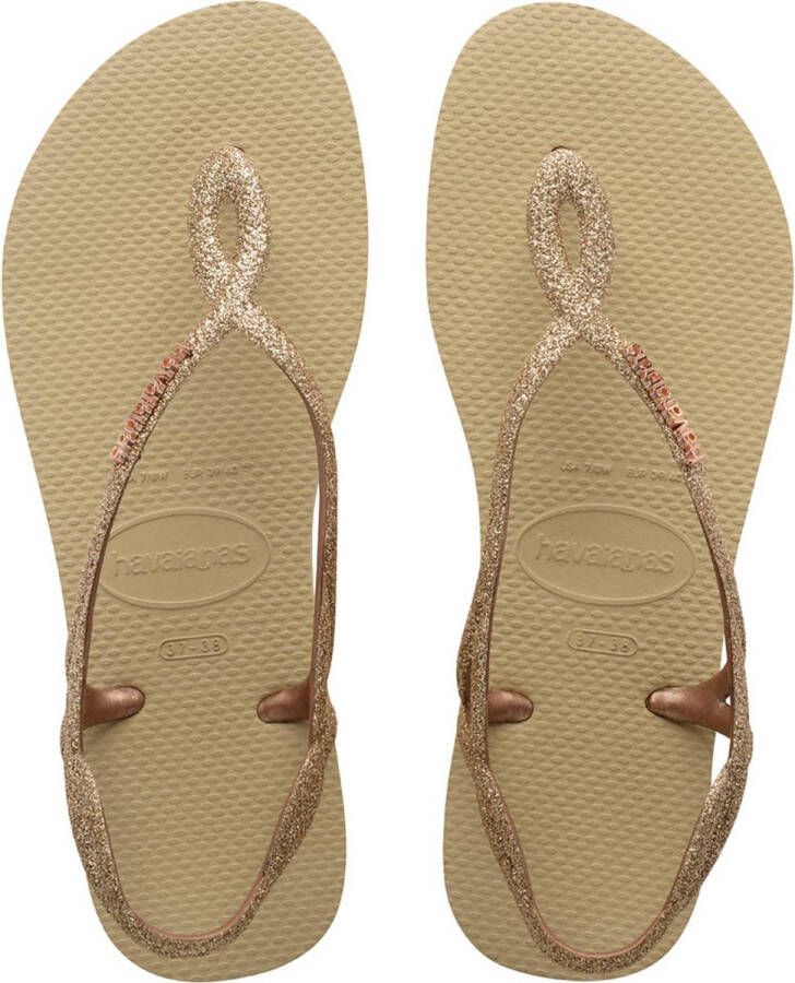 Havaianas Luna Premium II Dames Slippers Beige