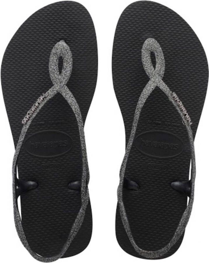 Havaianas Luna Premium II Dames Slippers Black Dark Grey