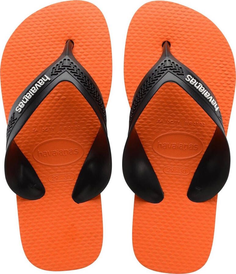 Havaianas Kids Max teenslippers zwart oranje