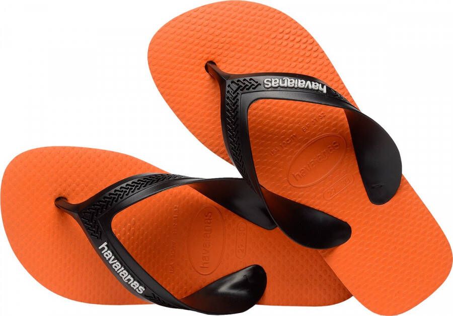 Havaianas Kids Max teenslippers zwart oranje