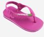 Havaianas Baby Brasil Logo II teenslippers met hielbandje roze Jongens Rubber 23 24 - Thumbnail 2