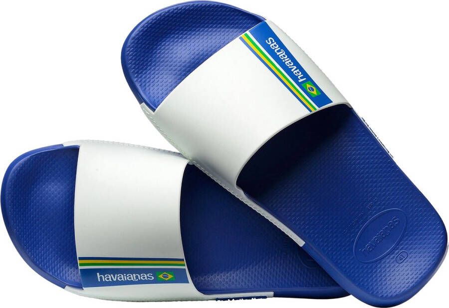 Havaianas Slide Brasil Unisex Slippers Marine Blue