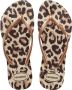 Havaianas Slim Animals Dames Slippers Beige Rose Gold Dark Brown - Thumbnail 2