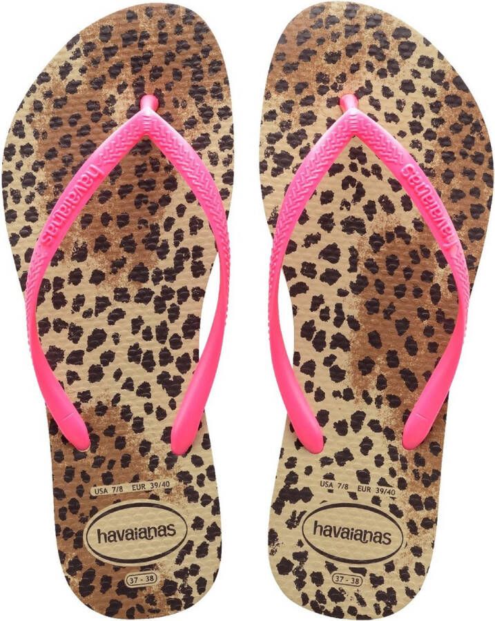 Havaianas Teenslippers met dierenprint model 'Slim Animals'