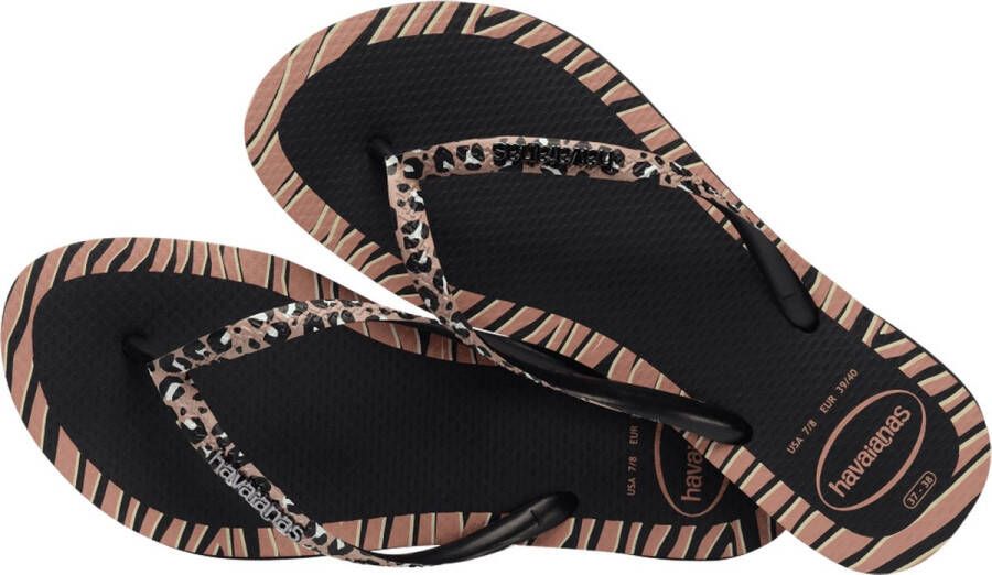 Havaianas 4147966 slim animals fashion zwart Kleur Zwart)