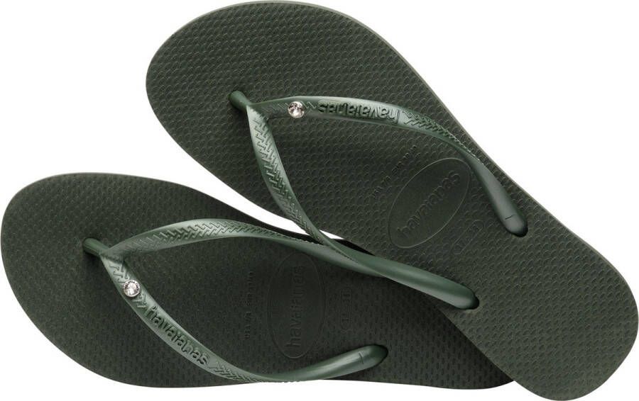 Havaianas SLIM CRYSAINTAL SW II Groen Dames Slippers