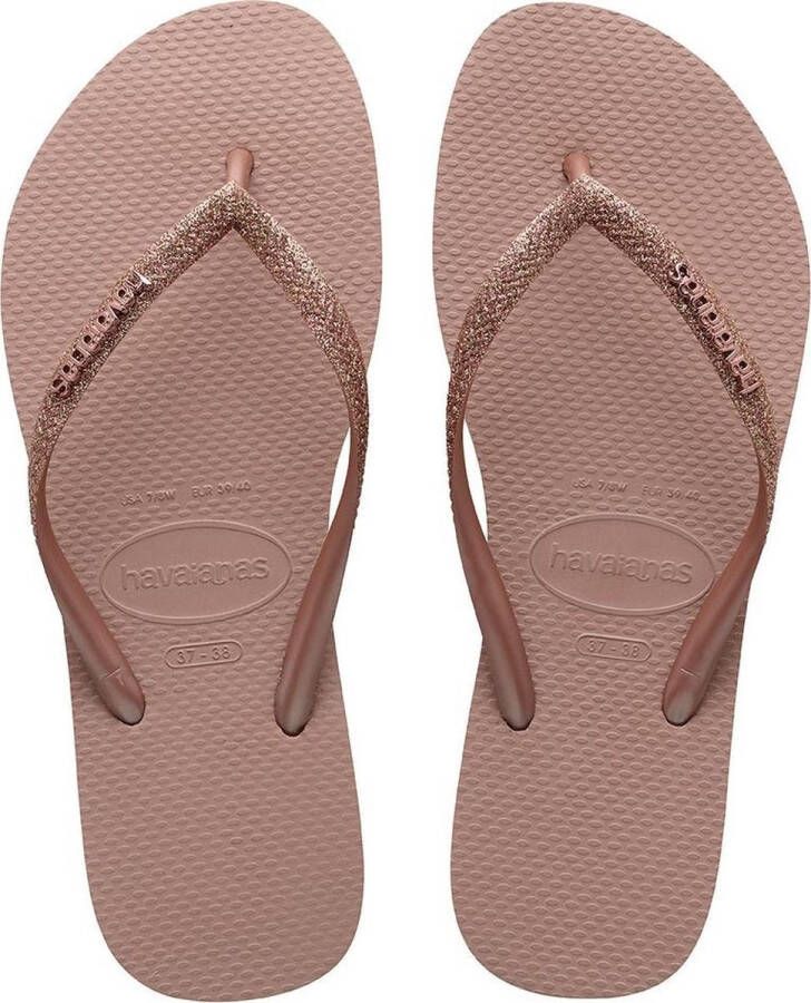 Havaianas Slim Glitter II Dames Slippers Crocus Rose