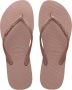 HAVAIANAS Teenslippers Dames Kids Slim Glitter Ii Maat: 41 42 Materiaal: Rubber Kleur: Rosegoud - Thumbnail 2