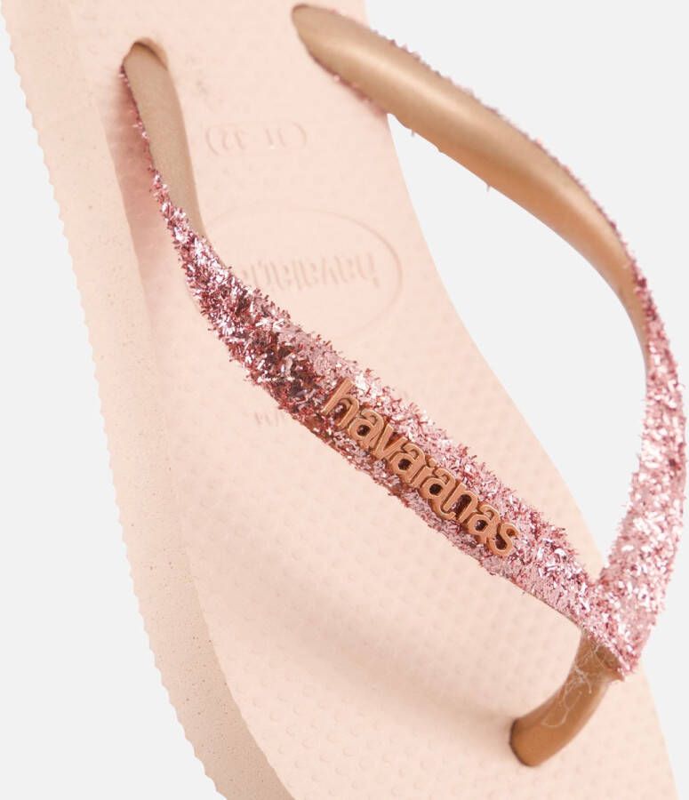 Havaianas Slim Glitter II Slippers roze Rubber Dames