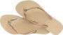 Havaianas Slim Glitter II teenslippers met glitters beige Meisjes Rubber 27-28 - Thumbnail 3