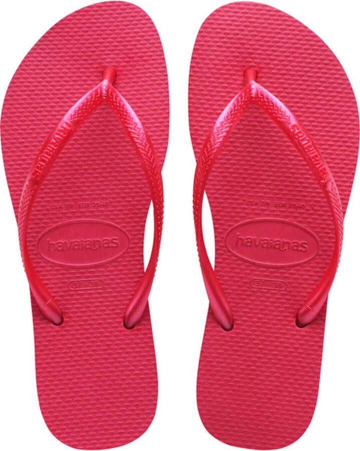 Havaianas Slim Teenslippers Dames Pink- Heren Pink