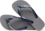 Havaianas Teenslipper Heren Brazil Logo Steel Grey Blauw - Thumbnail 1