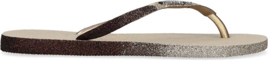 Havaianas Slippers Teenslippers Dames Slim Sparkle II Goud