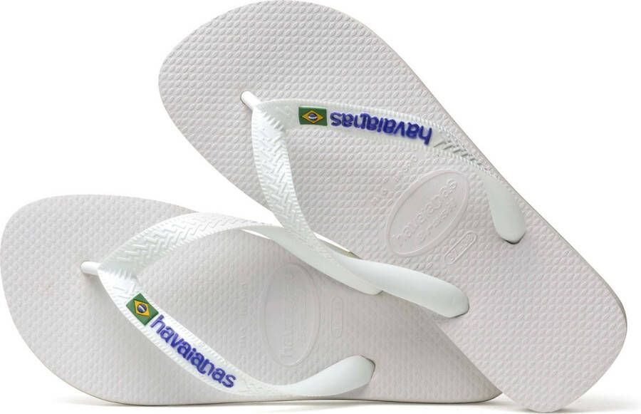 Havaianas Slippers Brasil Logo Wit