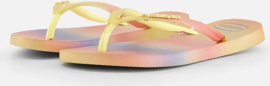 Havaianas Women's Slim Gradient Sunset Sandalen beige bruin