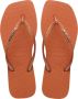 Havaianas SQUARE GLITTER Oranje Dames Slippers - Thumbnail 1