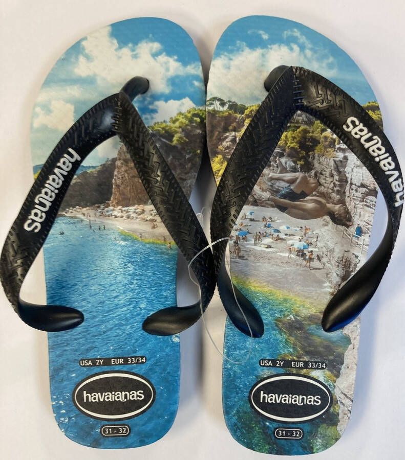 Havaianas Top Photo Print Teenslippers Kinderen Blauw