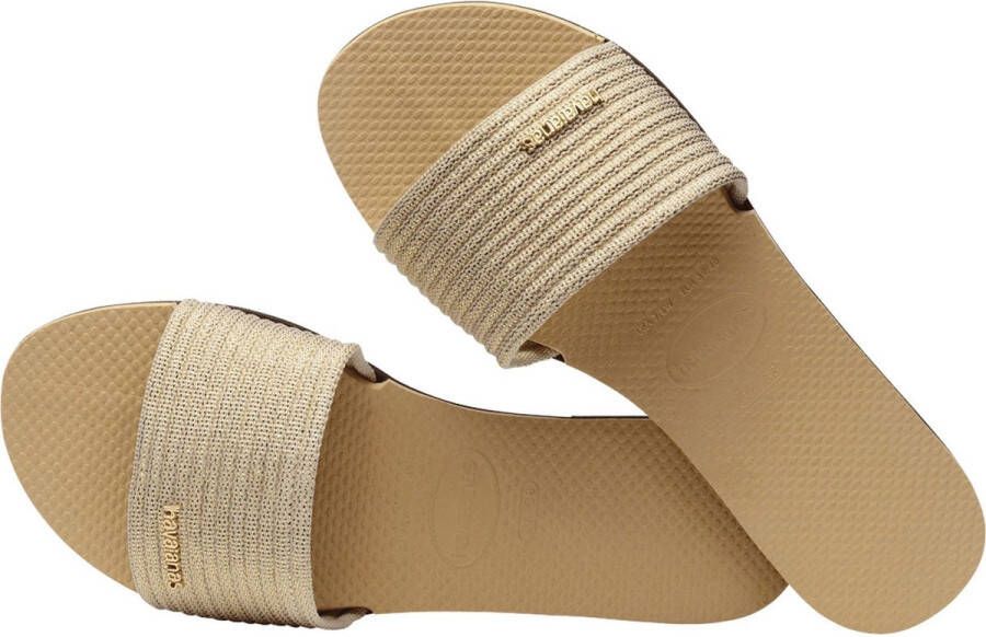 Havaianas Dames slippers You Malta Mix Metallic Geel Dames