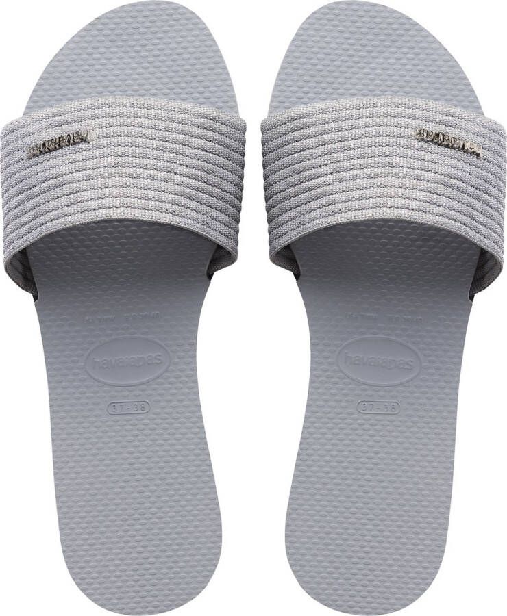 Havaianas Comfortabele Slippers voor de Zomer Gray Dames