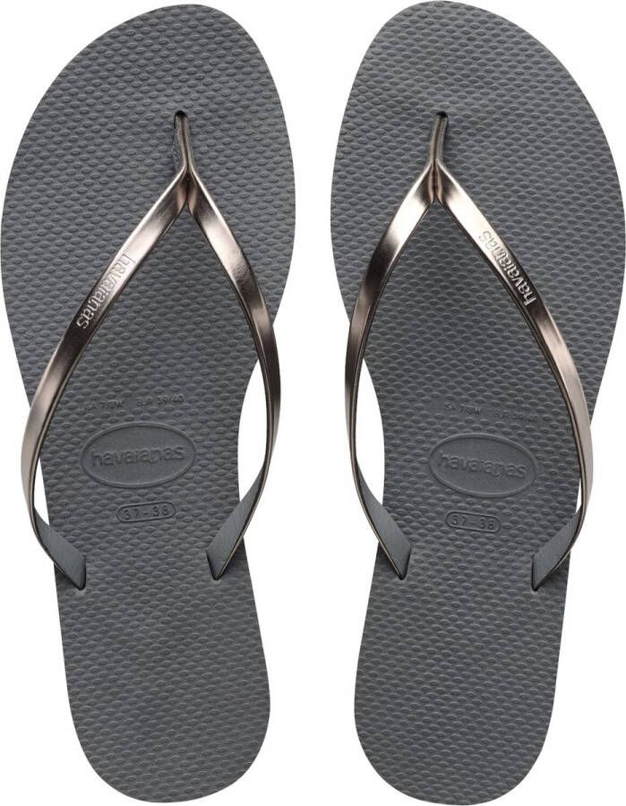 Havaianas You Metallic Dames Slippers Grijs Metallic