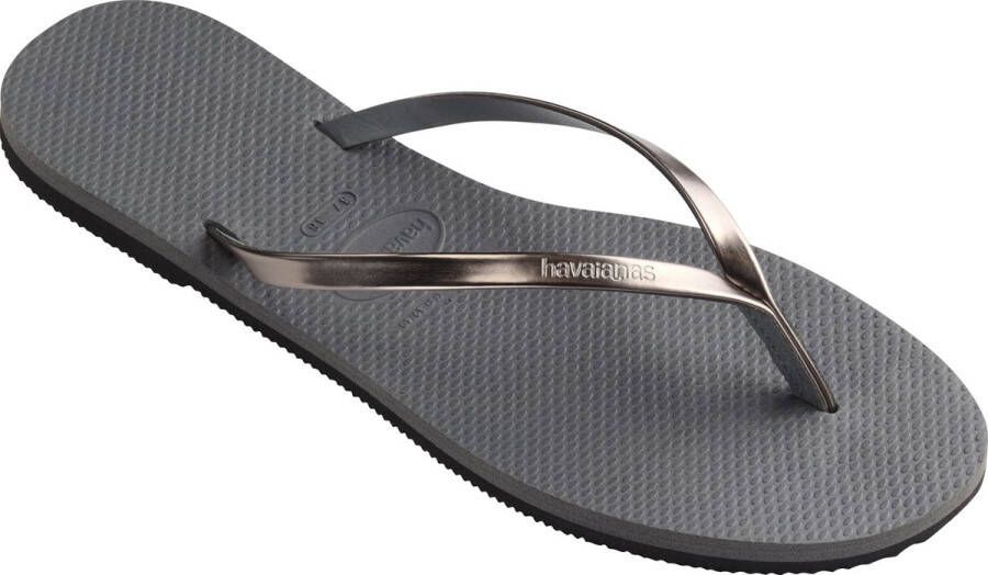 Havaianas You Metallic Unisex Slippers Gray Steel Mtal Graphite