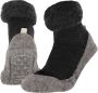 Heat Essentials Wollen Pantoffel Sokken Unisex Antraciet 39 40 Cosyshoe Antislip Sokken Pantoffels Dames Sloffen Dames Huissokken - Thumbnail 2