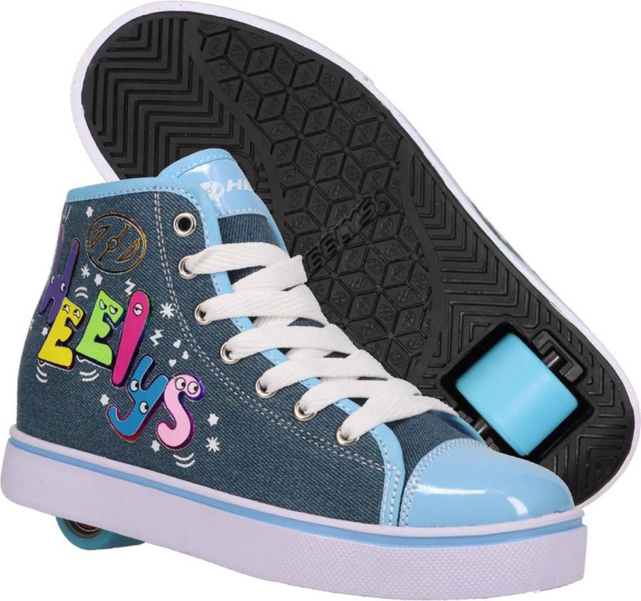 Heelys Veloz blauw denim multi rainbow kids (HLY-G1W-4583)