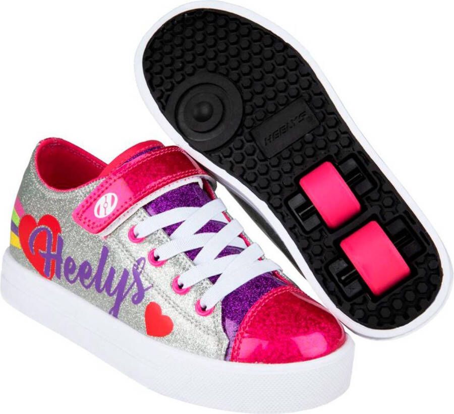 Heelys X2 Snazzy X2 Schoen Silver Rainbow Heart Kinderen