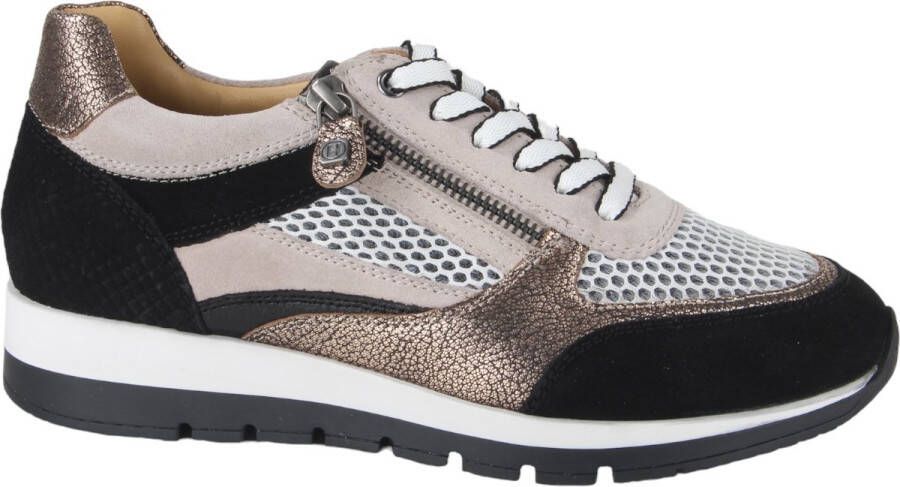 helioform 249.001-0355-K dames sneakers (5) zwart