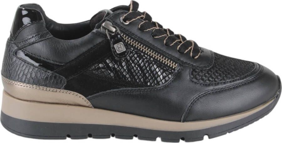 helioform 249.002-0404-K dames sneakers (5) zwart