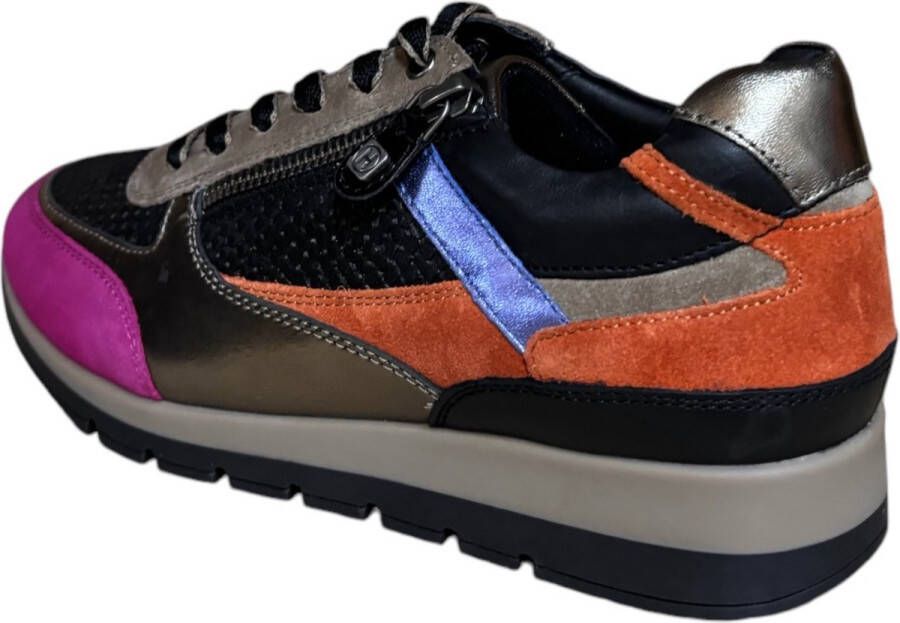 helioform Combi Zwart fucsia brons blauw H sneaker Kleur Zwart)