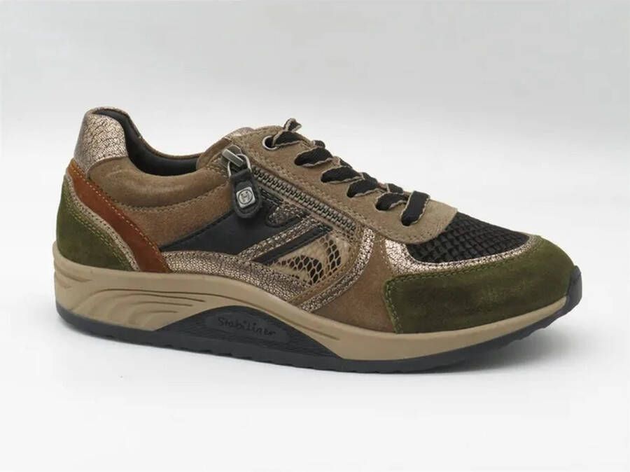 Helioform Sneaker groen bruin brons H Kleur Combi)