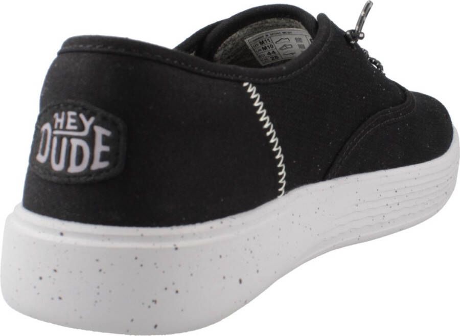 Hey Dude Sportieve Mesh Veterschoenen Black Heren