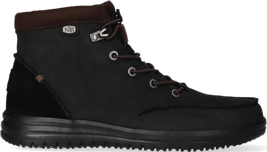 Hey Dude Bradley Boot Leather Black Wandelschoenen Heren