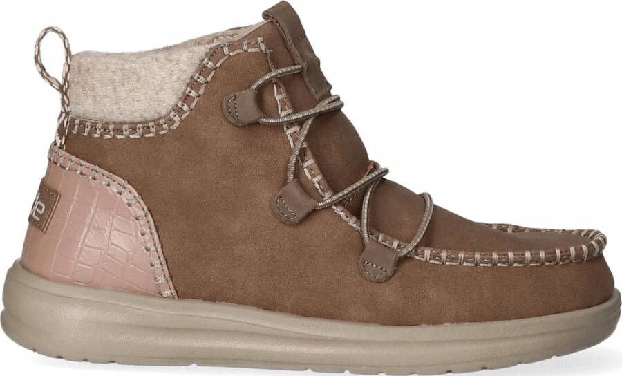 Hey Dude HEYDUDE Eloise Dames Boots Brown | Bruin | Gerecycled Leer