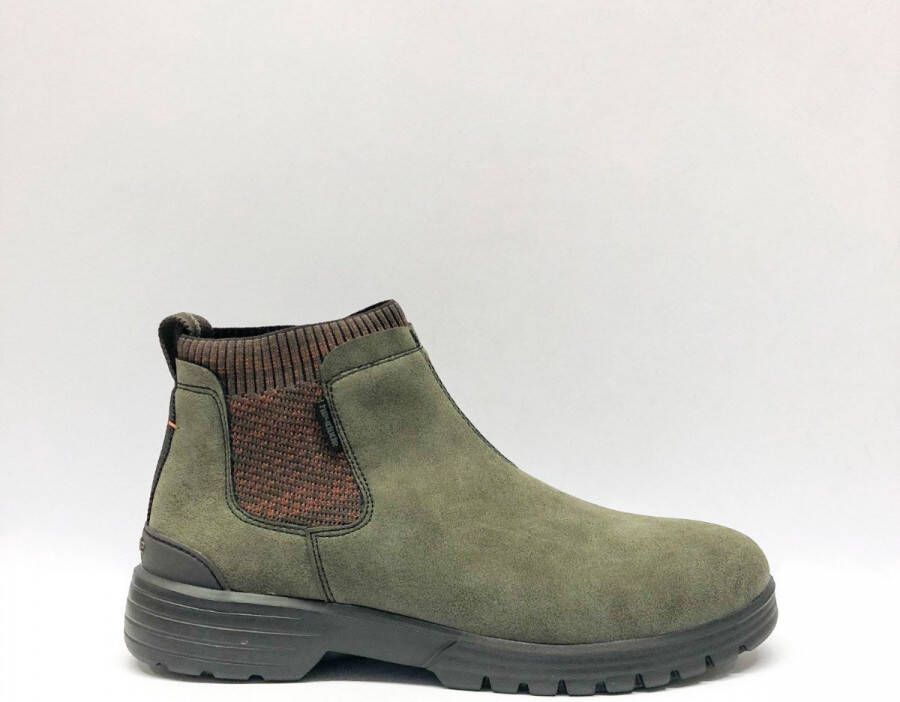 Hey Dude HEYDUDE Chelsea boots Scott Grip suede groen Heren