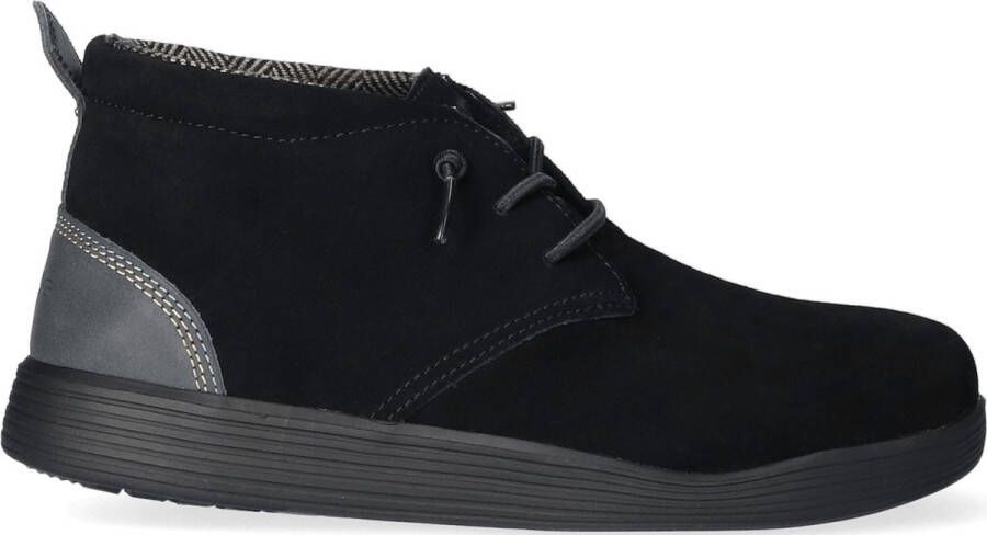 Hey Dude HEYDUDE Jo Heren Boots Jet Black | Zwart | Suède