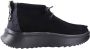 Hey Dude HEYDUDE Wendy Peak Hi Suede Dames Instappers Black - Thumbnail 4