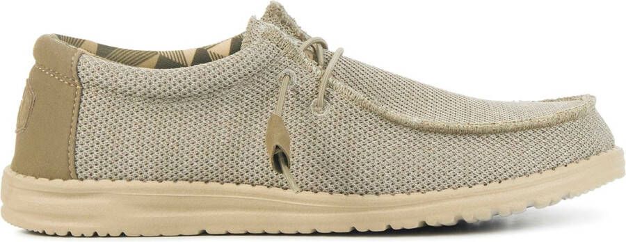 Hey Dude Instappers Heren Instapschoenen Herenschoenen Canvas Wally sox Beige