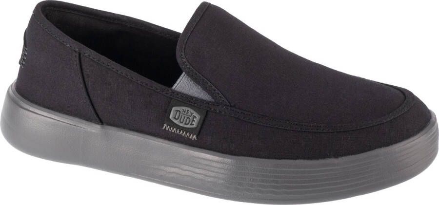 Hey Dude Sunapee M Canvas 41093-070 Mannen Zwart Sneakers