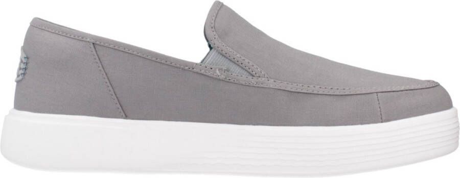 Hey Dude Canvas Mocassino Schoen Comfort Stijl Gray Heren