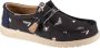 Hey Dude Stijlvolle Veterschoenen met Sterren en Skulls Print Black Heren - Thumbnail 1