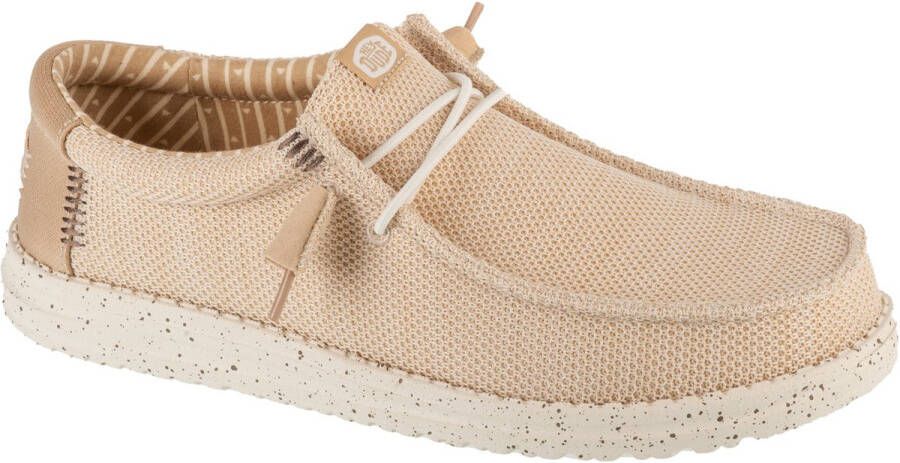 Hey Dude Wally Stretch Sox Mannen Beige Sneakers