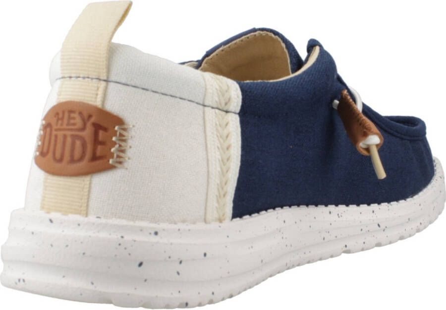 Hey Dude WALLY SUMMER LINEN Blauw