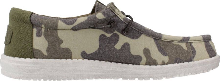 Hey Dude Camo Adventure Sneaker Green Heren