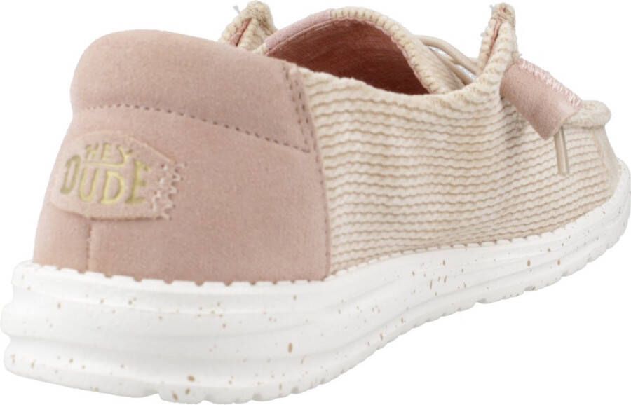 Hey Dude Golfribfluweel Veterschoenen Beige Dames