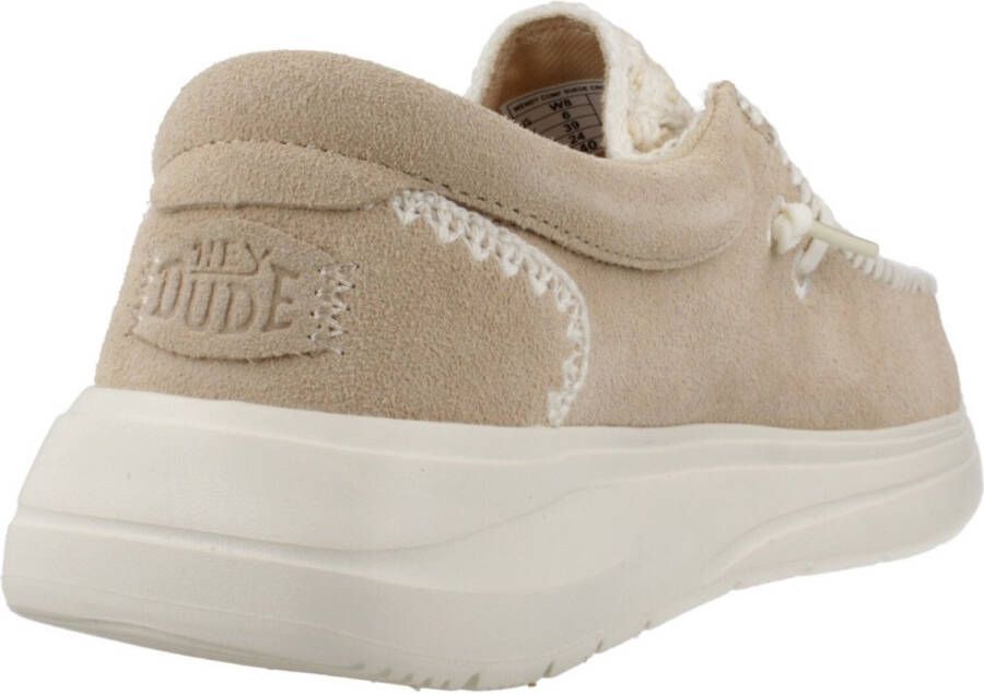 Hey Dude WENDY COMF SUEDE CROCHET Lichtbruin